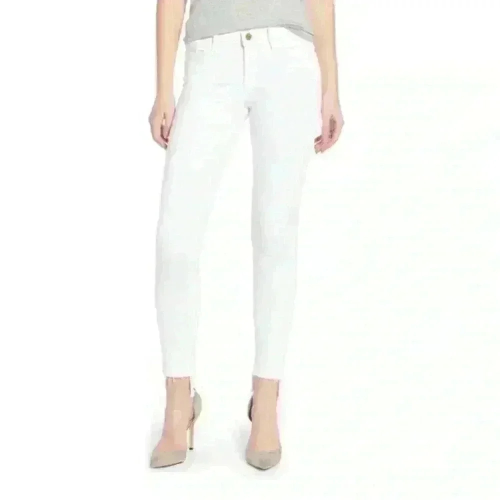 FRAME denim Le Skinny de Jeanne white NWT 24